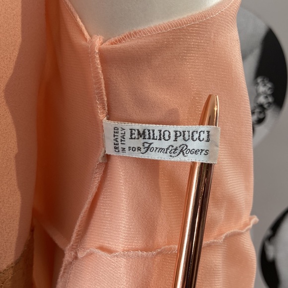 Vintage Emilio Pucci Nightgown & Robe Set Sz M 🍑 - Picture 6 of 12